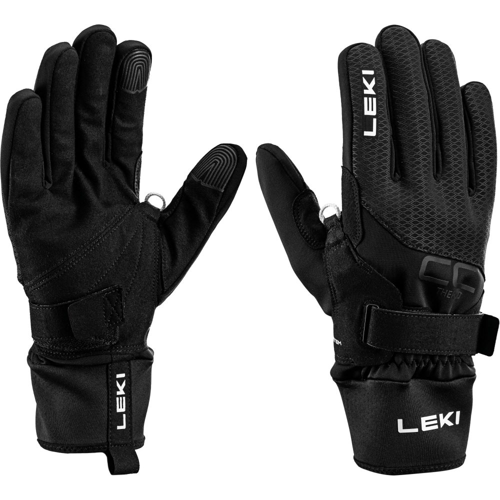LEKI Langlauf Handschuhe CC Thermo Shark schwarz | 8 1/2
