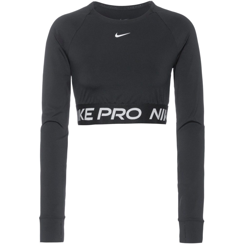 Nike - Cropped T-Shirt, für Damen, Black, Größe L