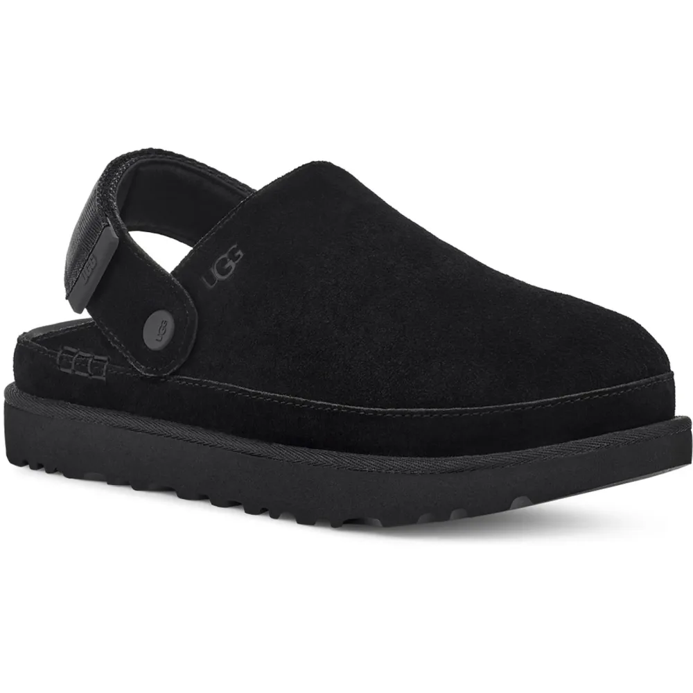 UGG Goldencoast Clog Damen Hausschuh Schwarz, Damen, Größe: 5