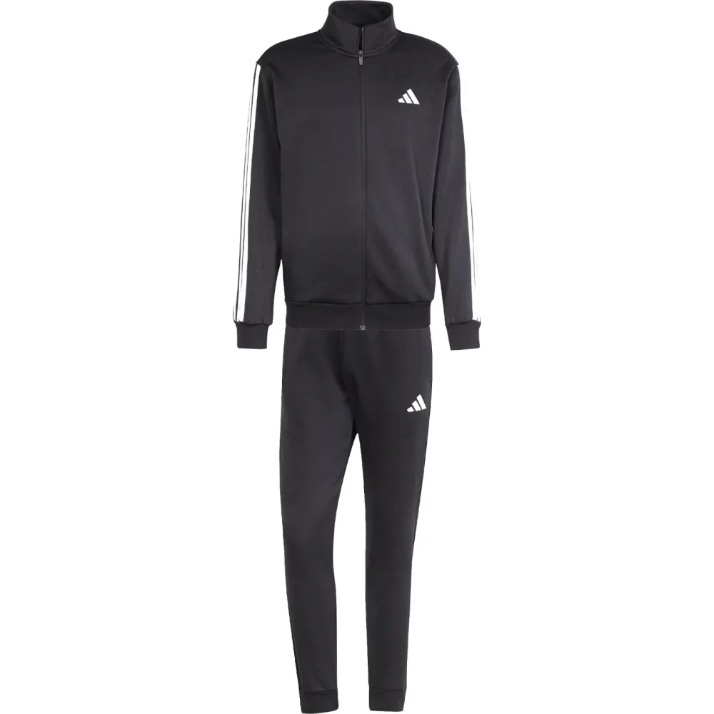adidas - M 3S FL TT TS Trainingsanzug, L, Schwarz