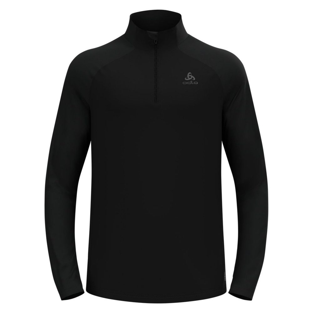 Odlo Essential Ceramiwarm Lauf-Mid Layer Half-Zip für Herren - Running - schwarz, M
