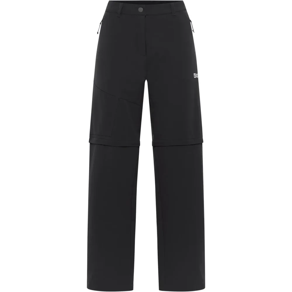 Jack Wolfskin - Trekkinghose, Zip-Off, für Damen, Black, Größe 42