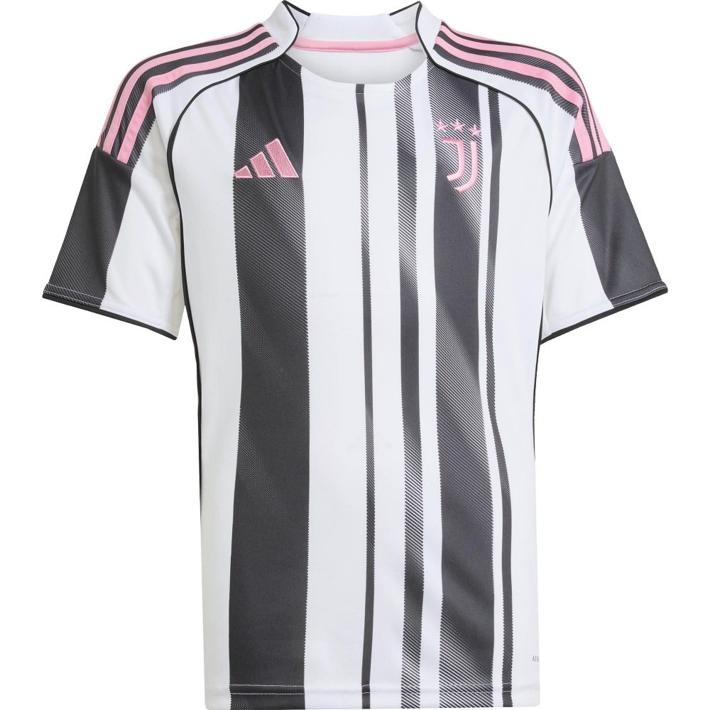 adidas Juventus Turin Home Replica Kinder Fussballtrikot 25/26 Schwarz, , Größe: 140
