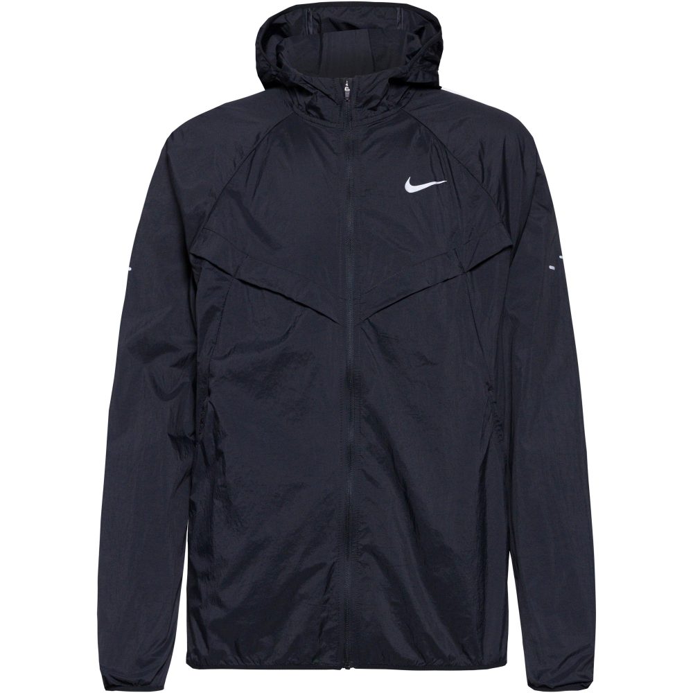 Nike Stride Dri-FIT UV Herren Laufjacke Schwarz, Herren, Größe: M