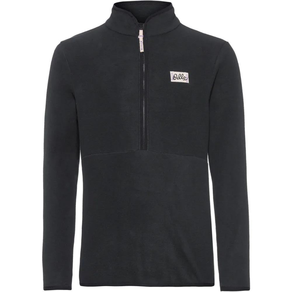 Odlo Classic Fleece Mid Layer Half-Zip für Kinder - Abenteuer & Komfort, Wandern - schwarz, 152