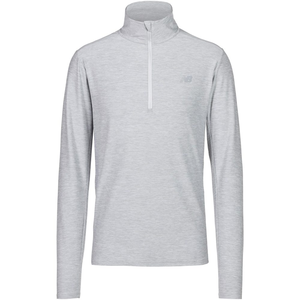 New Balance New Balance Space Dye 1/4 Zip Herren, grau, Grösse: L Regular Fit Herren, grau, Grösse: L