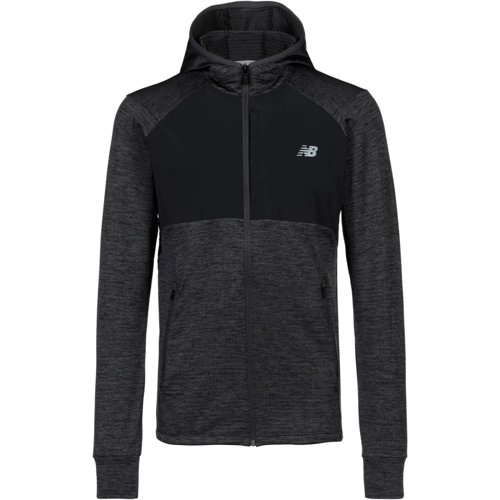 New Balance New Balance Heat Grid Hooded Full Zip Herren, schwarz, Grösse: S Regular Fit Herren, schwarz, Grösse: S