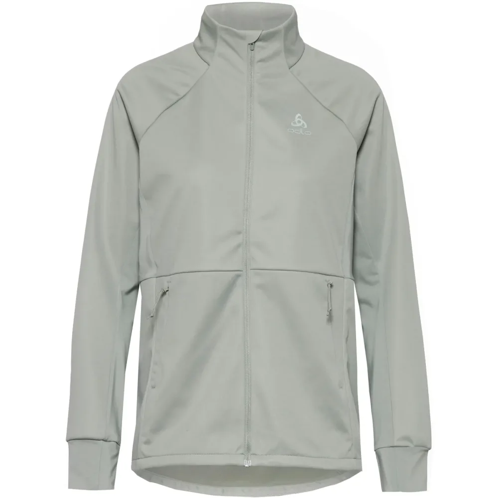Odlo Essential Warm Langlaufjacke für Damen - Skilanglauf - grün, XS