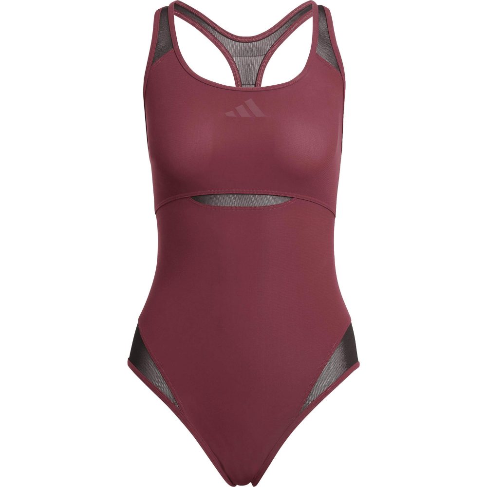 adidas Lanelux Y-Back Mesh Damen Badeanzug Rot, Damen, Größe: 42