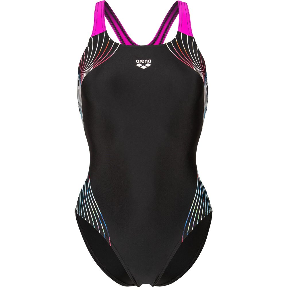 Arena W Arena Nuance Swimsuit Swim Pro Back L Badeanzug Damen, schwarz, Grösse: D 36