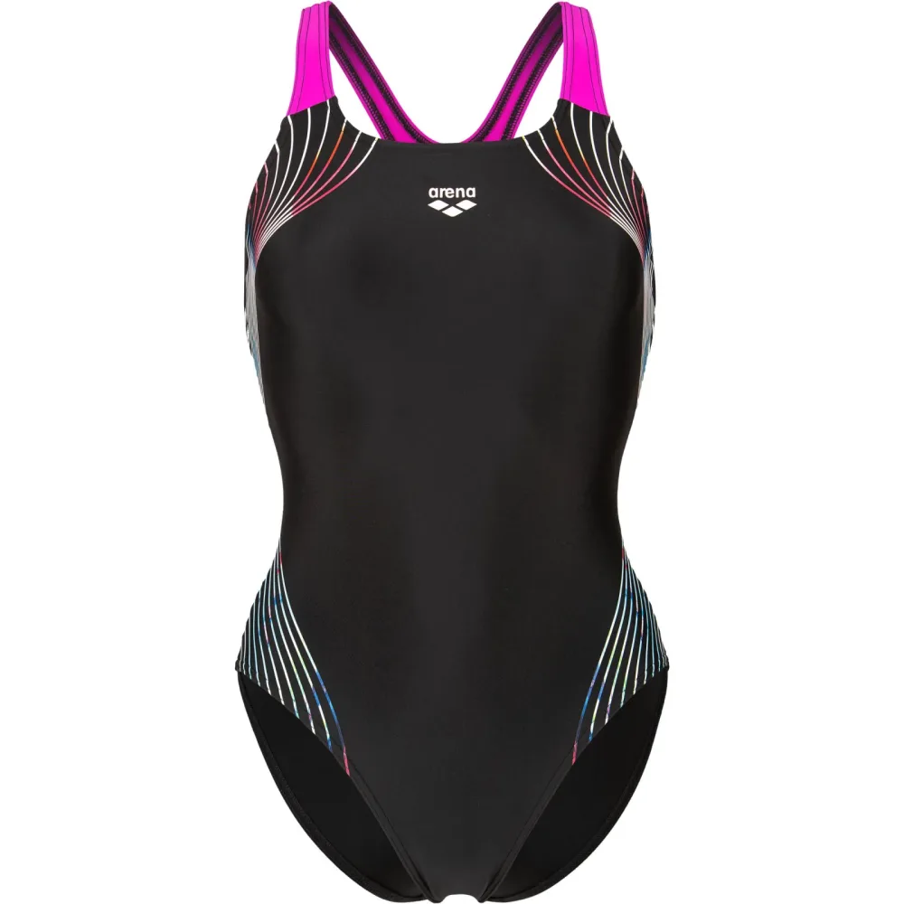 Arena W Arena Nuance Swimsuit Swim Pro Back L Badeanzug Damen, schwarz, Grösse: D 40