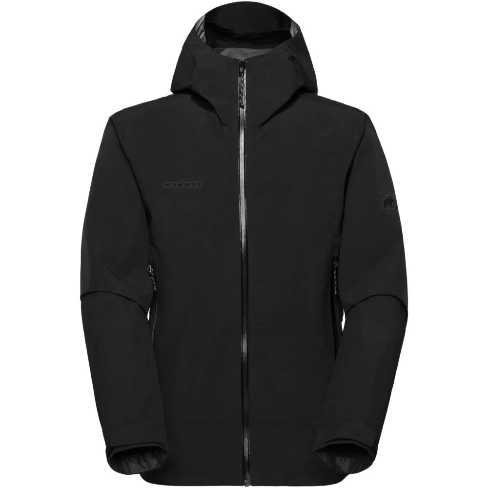 Mammut Leichte, zuverlässige Hardshelljacke für die Berge Crag HS Hooded Jacket Men Schwarz M