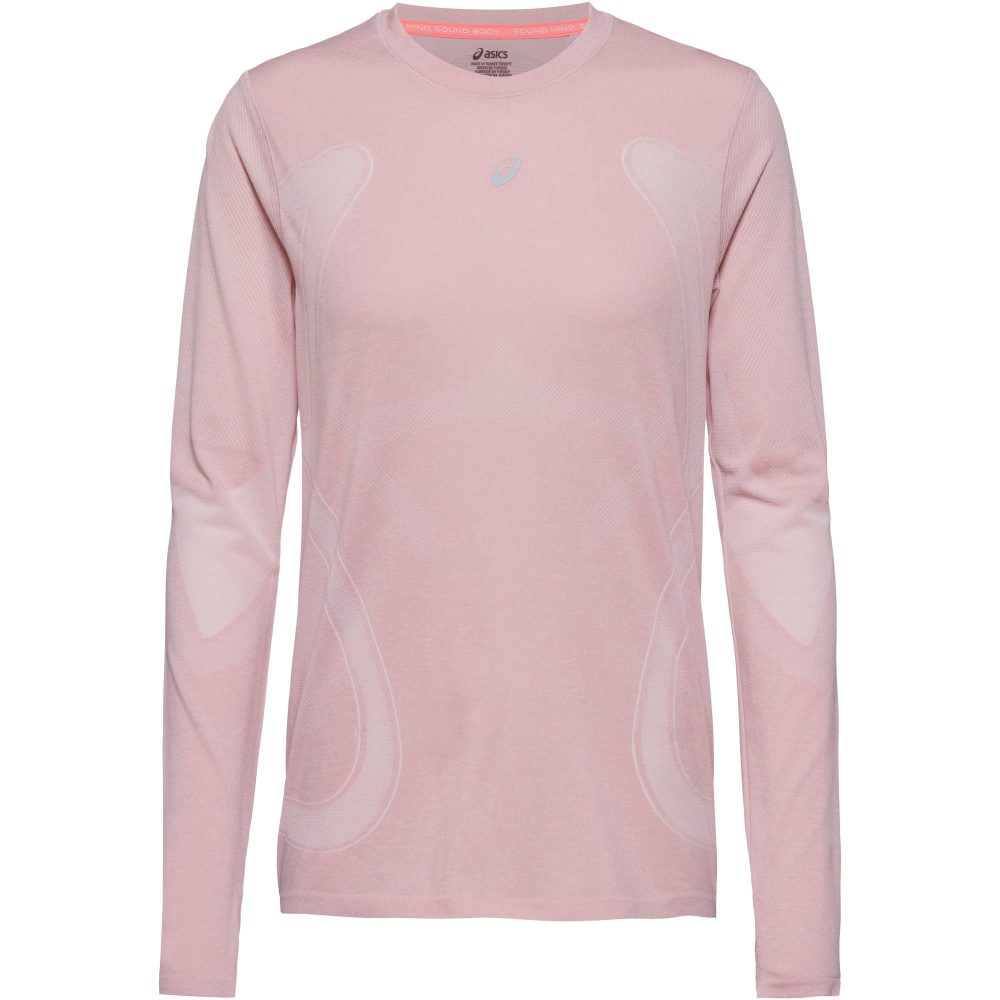 ASICS Road Seamless Damen Longsleeve Rosa, Damen, Größe: M