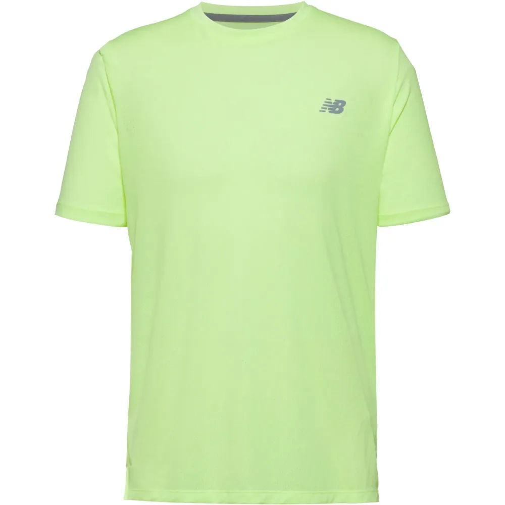 New Balance Athletics Run Herren T-Shirt Gelb, Herren, Größe: L