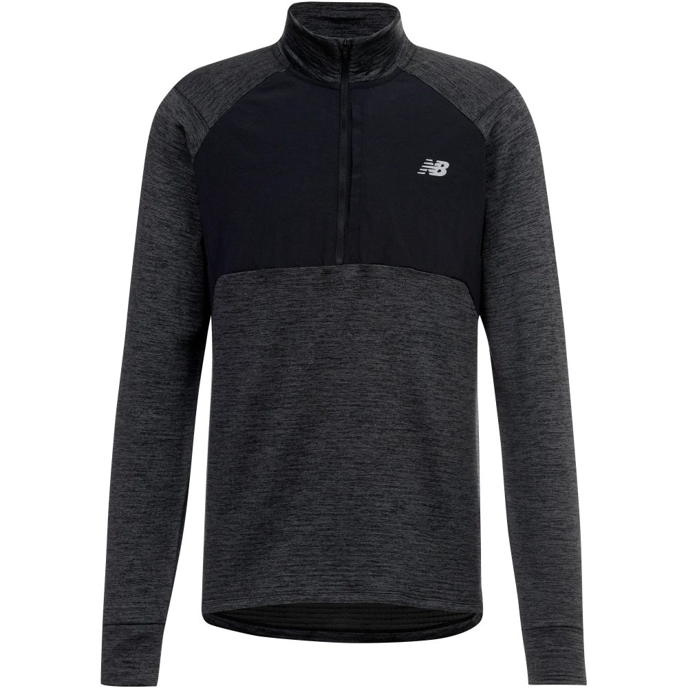 New Balance New Balance Athletics Heat Grid 1/2 Zip Herren, schwarz, Grösse: S Regular Fit Herren, schwarz, Grösse: S