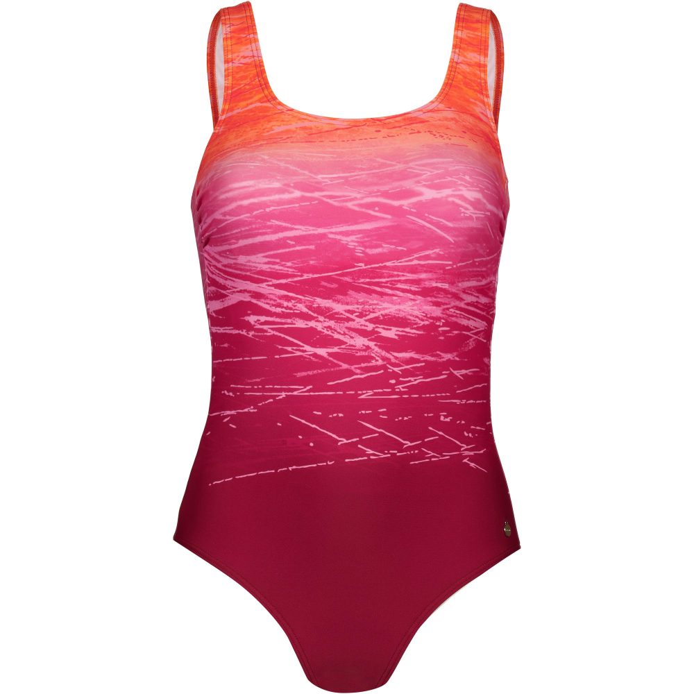 LASCANA Badeanzug mit Batikprint und Shaping-Effekt