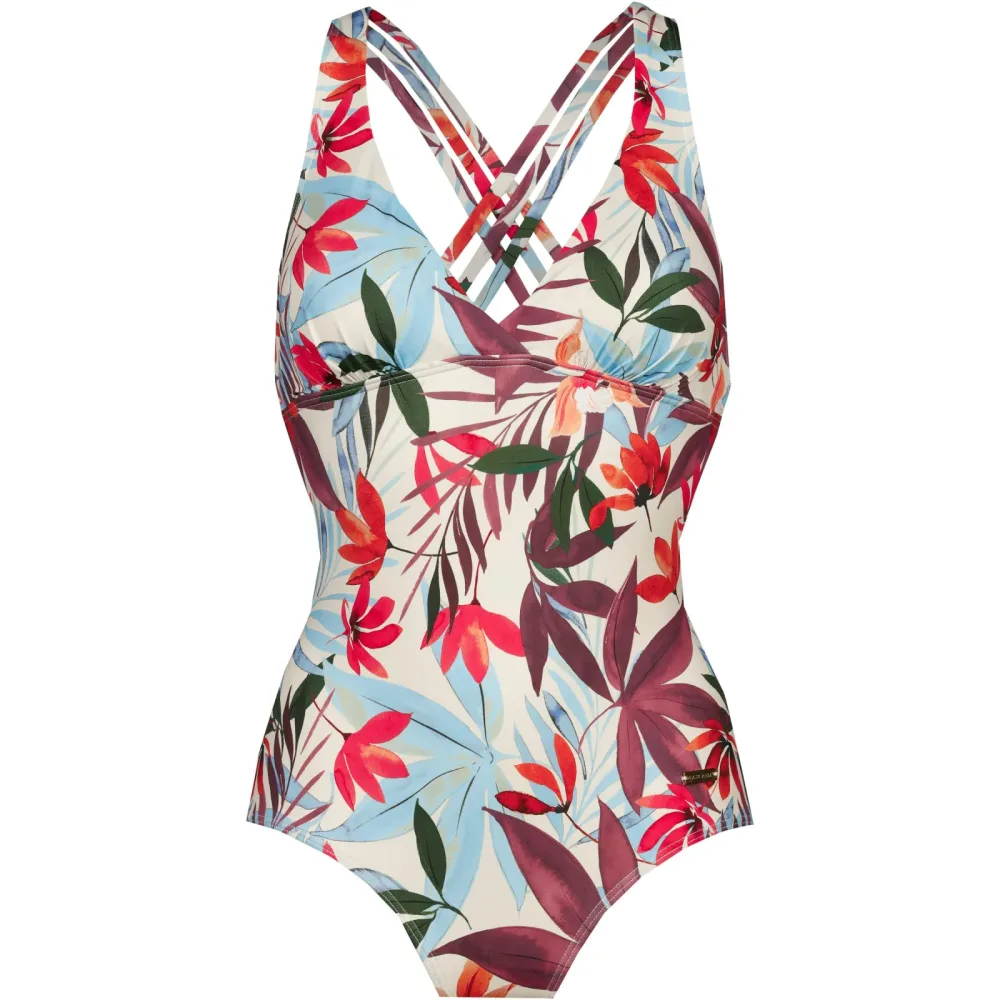 Lascana - Badeanzug, für Damen, Creme, Größe 42