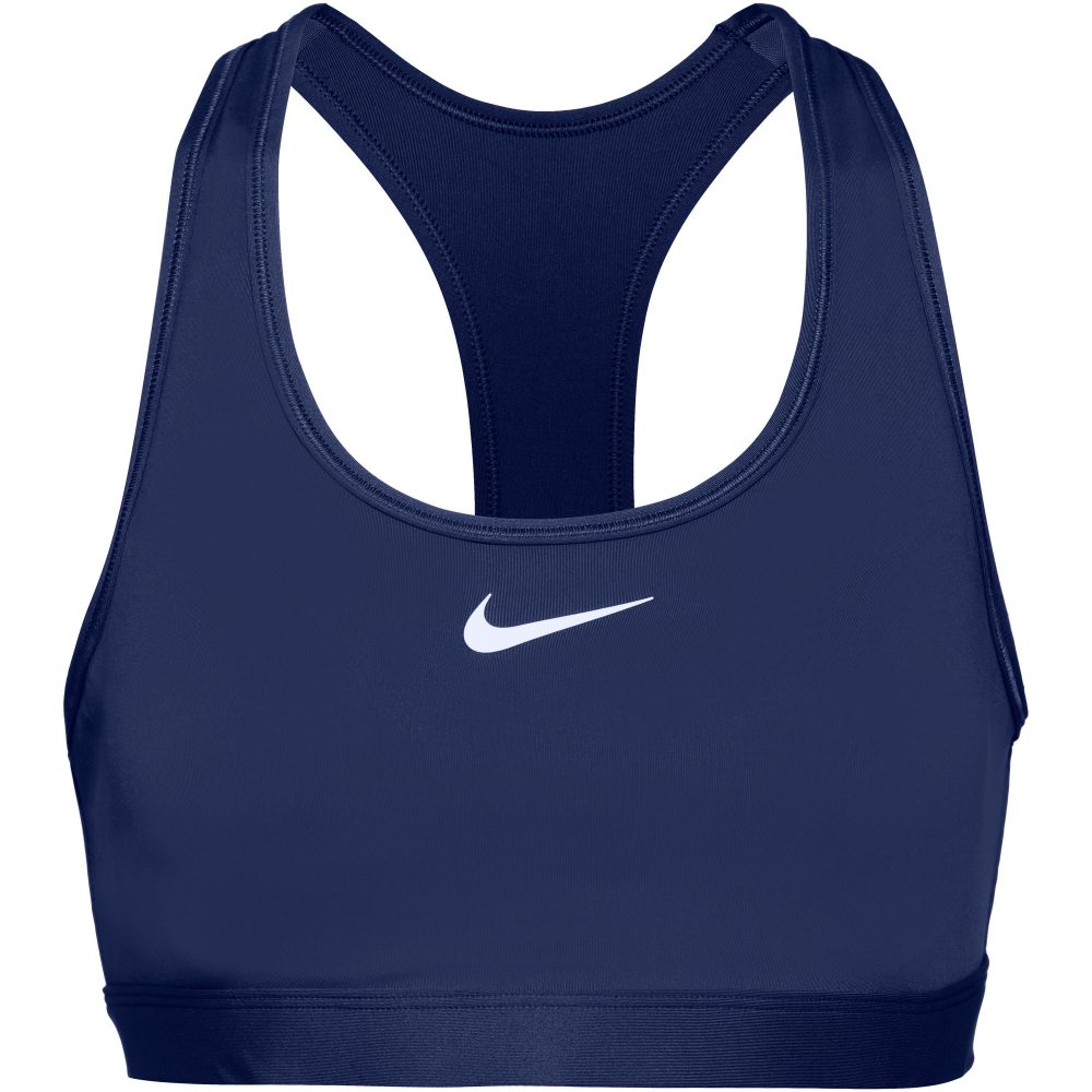 Nike Swoosh Padded Medium Damen Sport-BH Dunkelblau, Damen, Größe: L