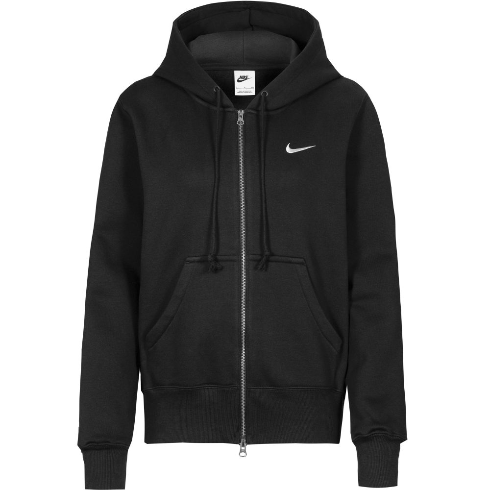 Nike Phoenix Fleece Kapuzensweatjacke - Black M Damen