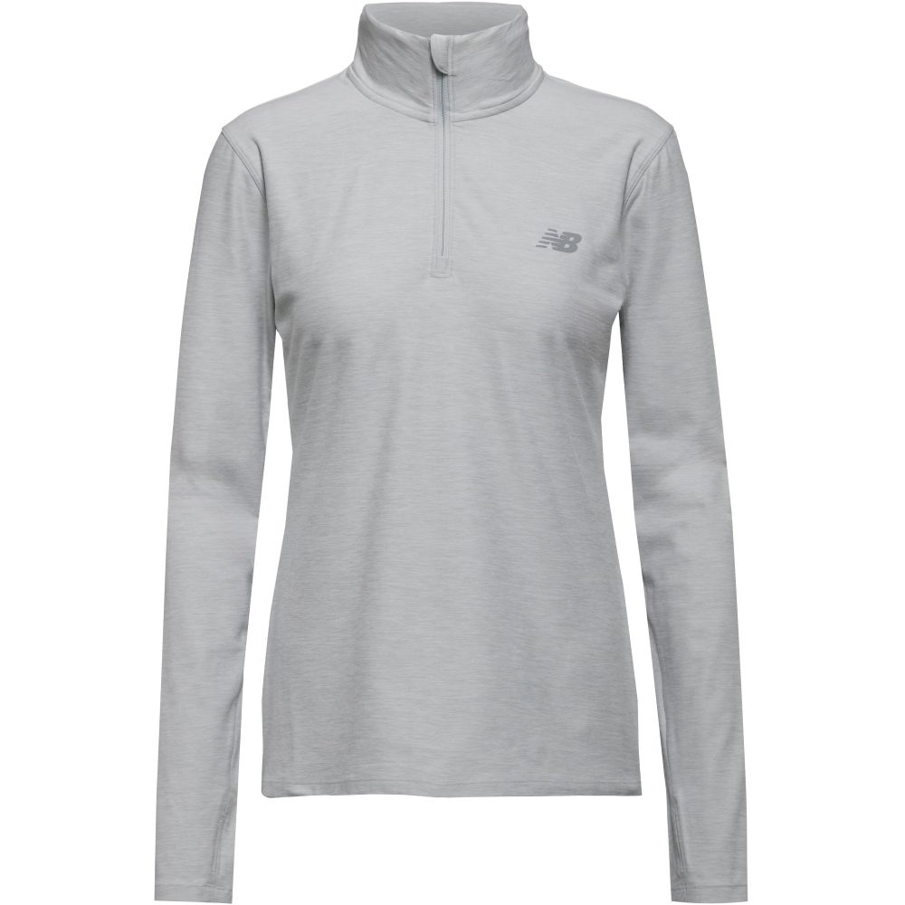 New Balance New Balance W Sport Essentials Space Dye Quarter Zip Damen, grau, Grösse: M Slim Fit Damen, grau, Grösse: M