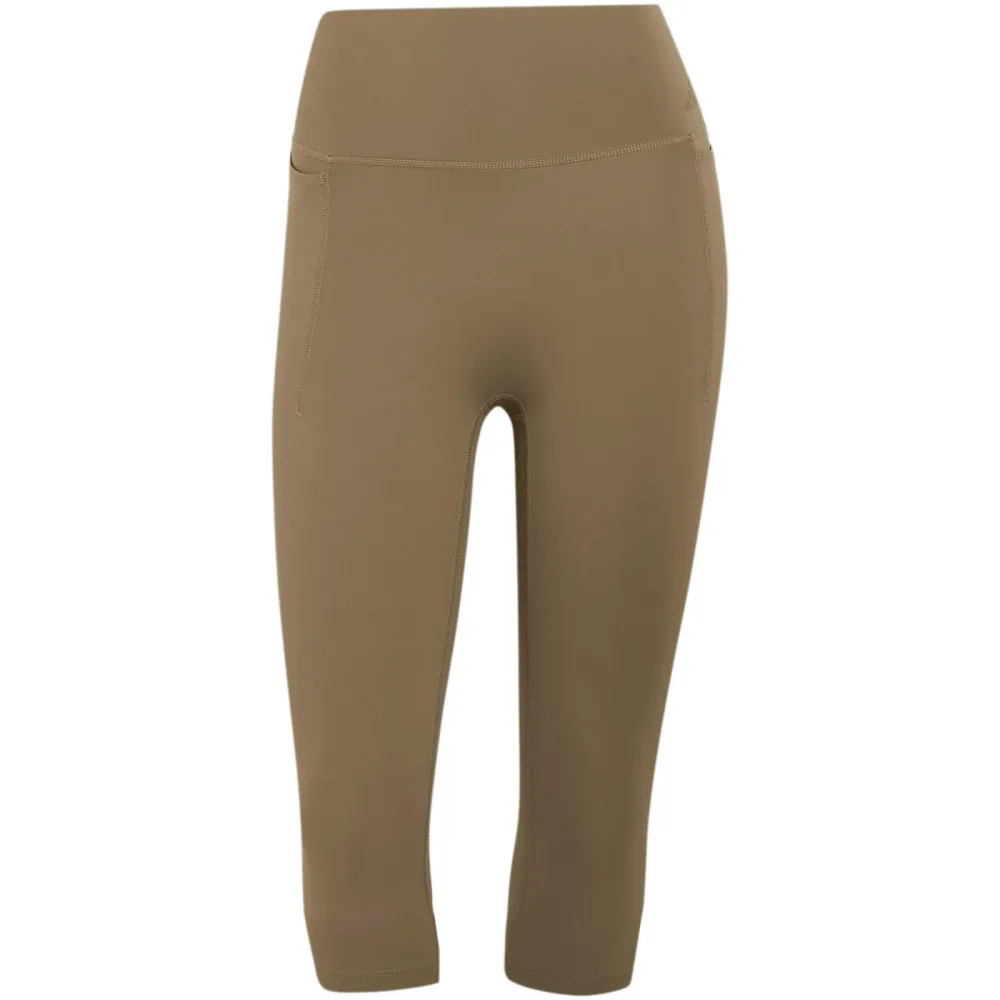 adidas - Lange Sport Tights, für Damen, Khaki, Größe M