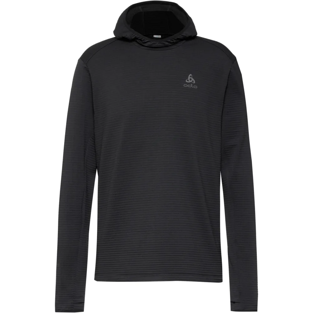 Odlo Essential Thermal Lauf-Hoodie für Herren - Trail Running, Running - schwarz, XXL