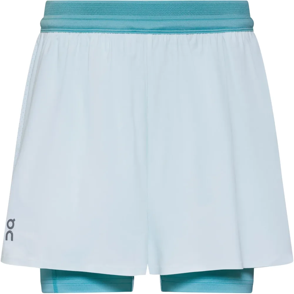 ON Damen Laufshort 2in1 3 Performance hellblau | XS
