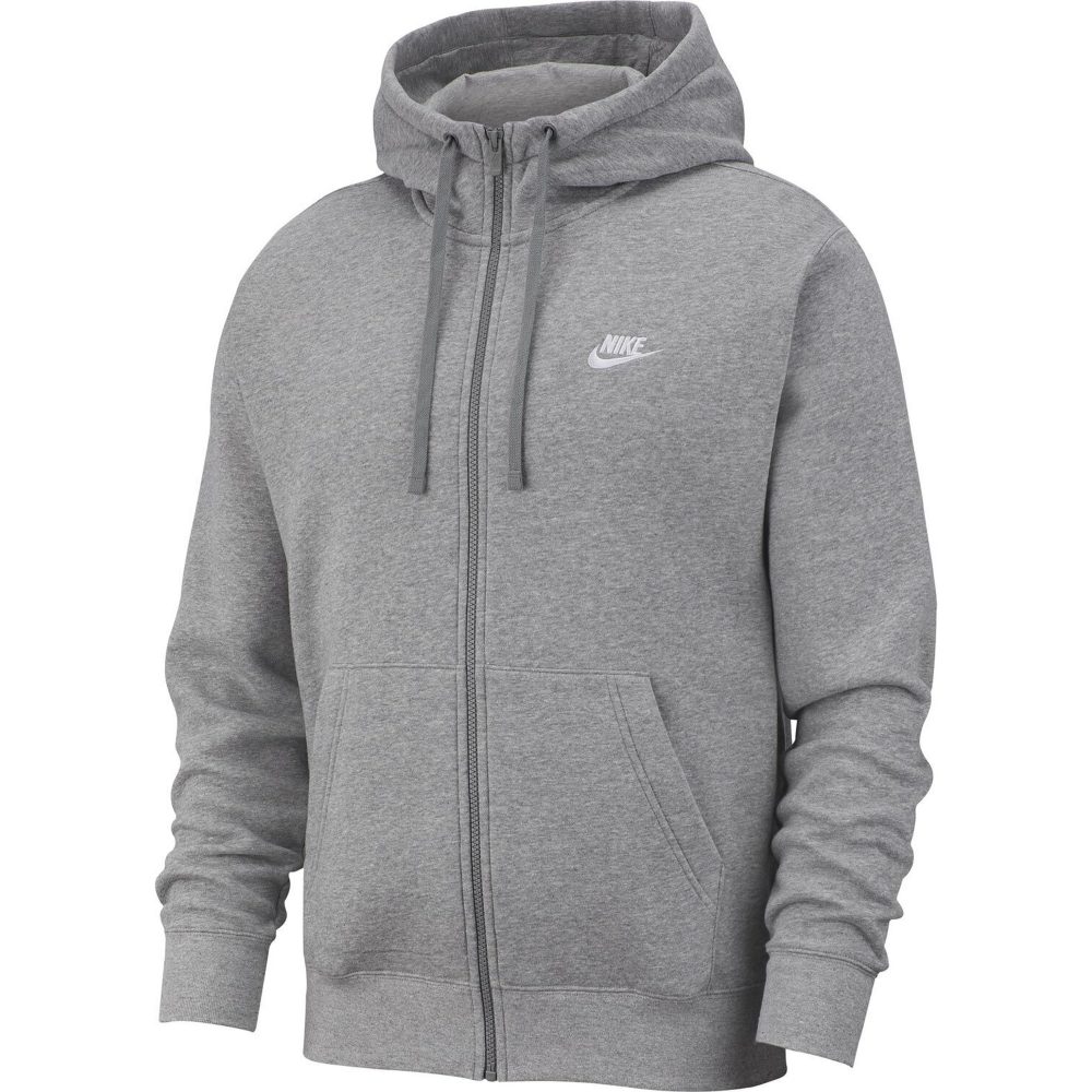 Nike Sportswear Club Kapuzensweatjacke - Grey Heather XXL Herren