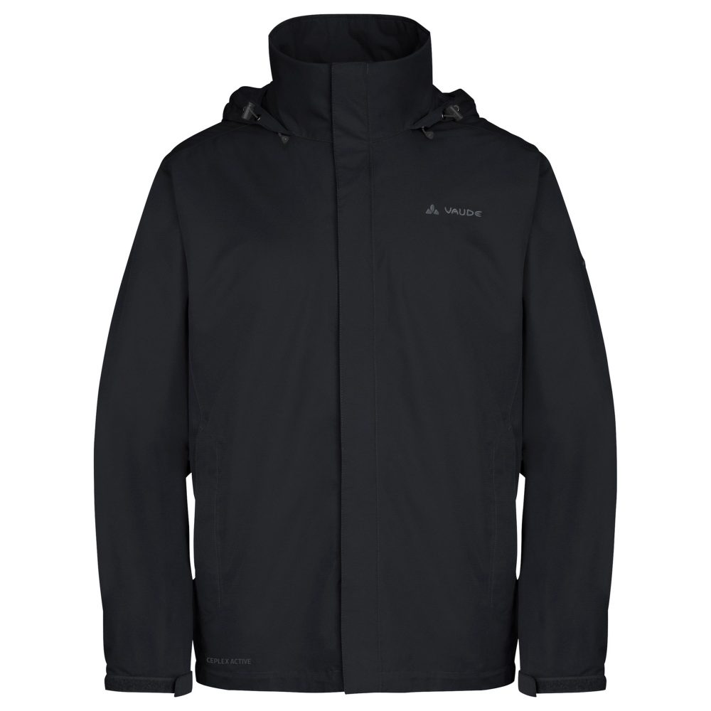 VAUDE - Trekkingjacke mit Kapuze, für Herren, Black, Größe XL