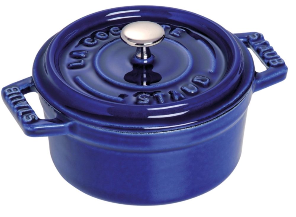 Cocotte 26cm, rund, Dunkelblau, Gusseisen 5.25l