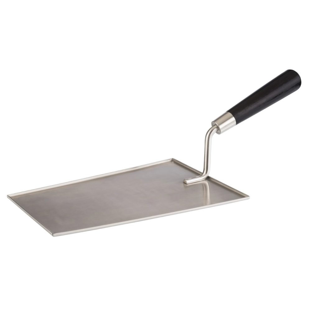 Servierlöffel Aps Schwarz/Silber Edelstahl/Holz 23.5 cm 12.5 cm - Material: Edelstahl/Buchenholz - Servierlöffel