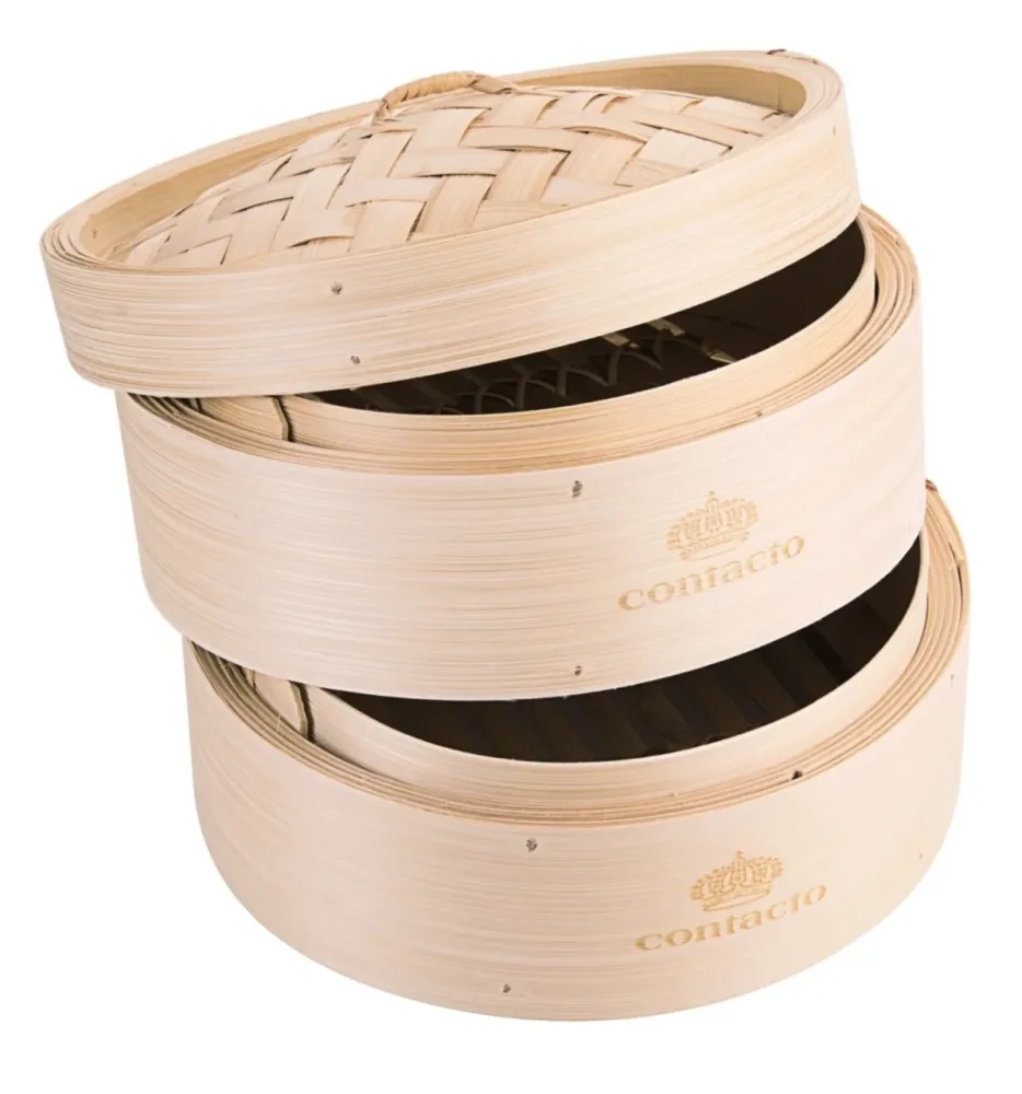 Dampfkorb doppelt Bambus D20cm, H15cm