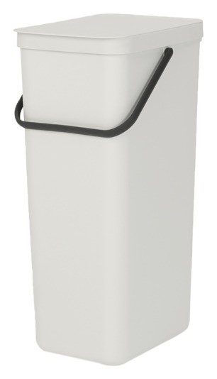 Brabantia - Abfalleimer, 40 L, Hellgrau