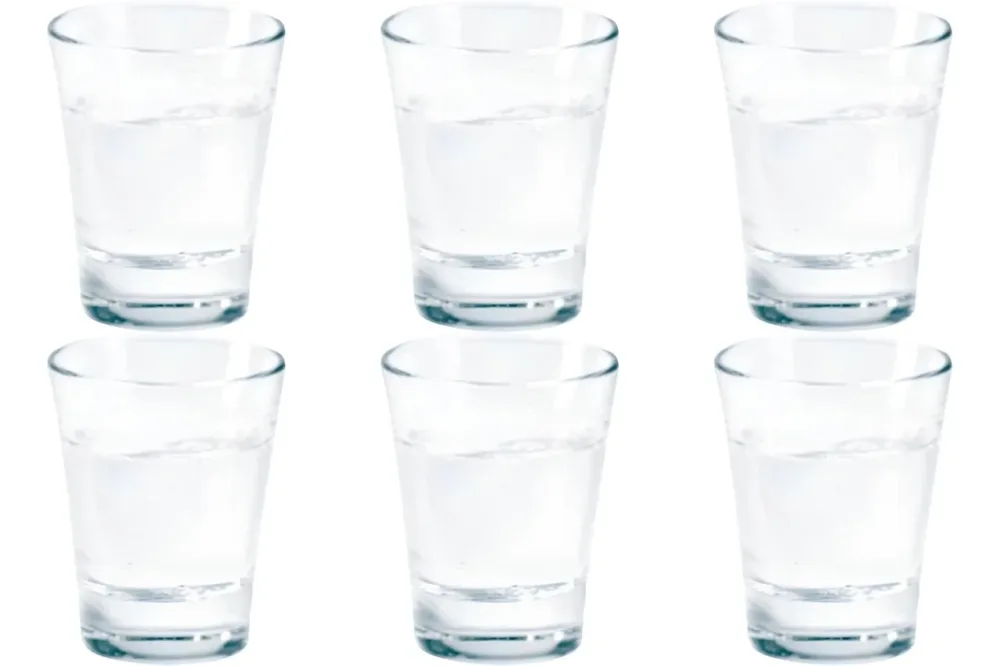 6er Set Caffeino Wasserglas 9cl 7cm