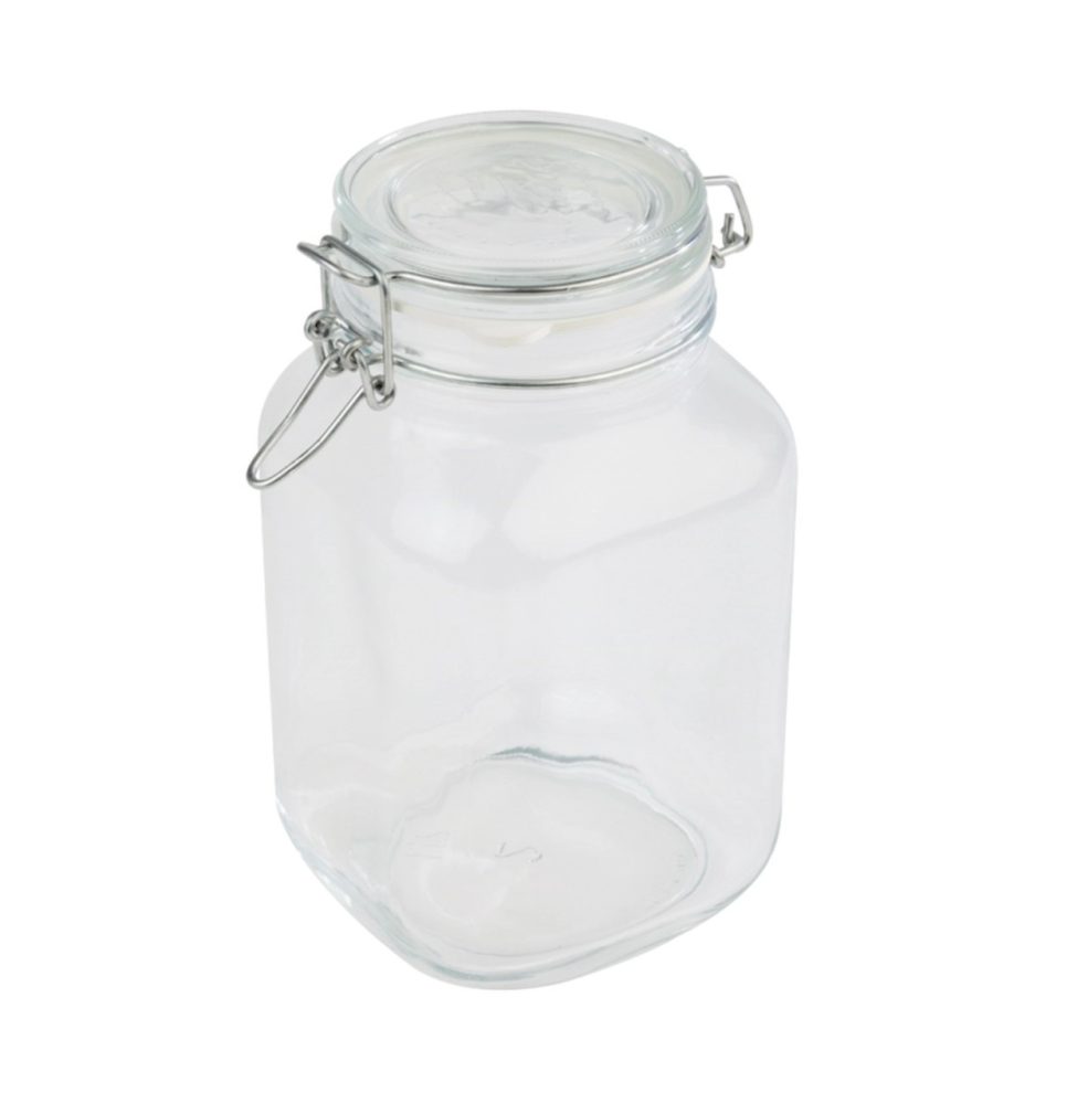 Glas 12x12cm, H22cm, 2 Liter