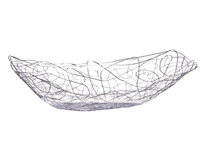 Fruchtschale Metall lang 33cm