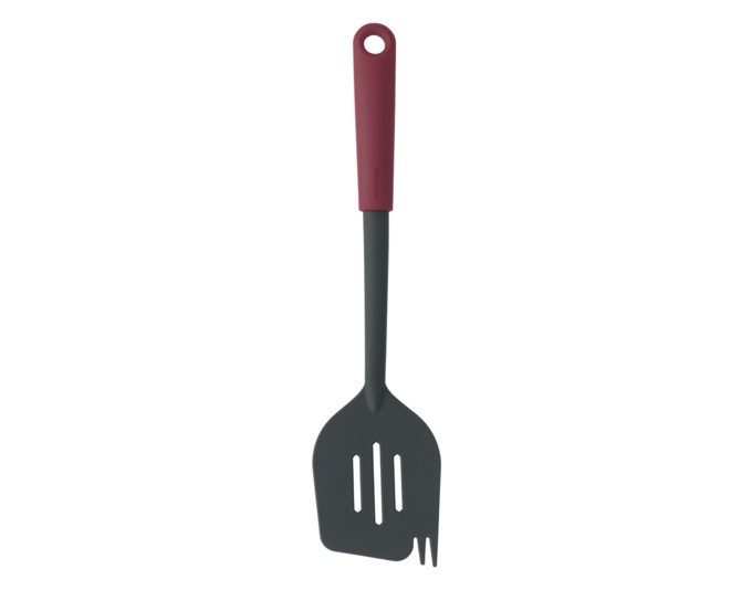 Brabantia - Pfannenwender mit Gabel Tasty Aubergine Red 12 27 81, One Size, Rot Bunt