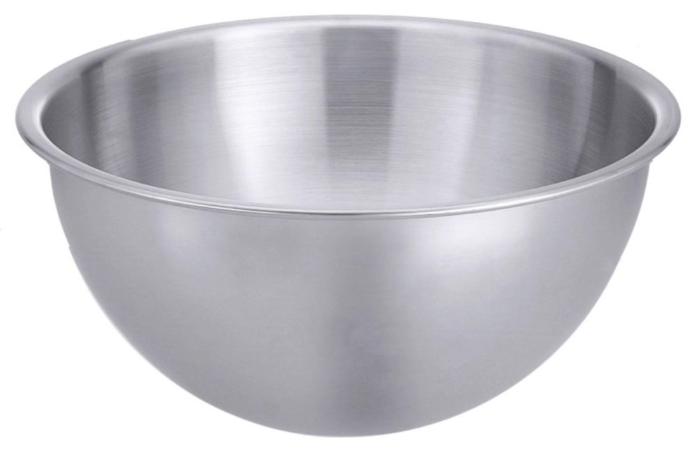 Mixerschüssel 40cm halbkugelförmig mit flachem Boden