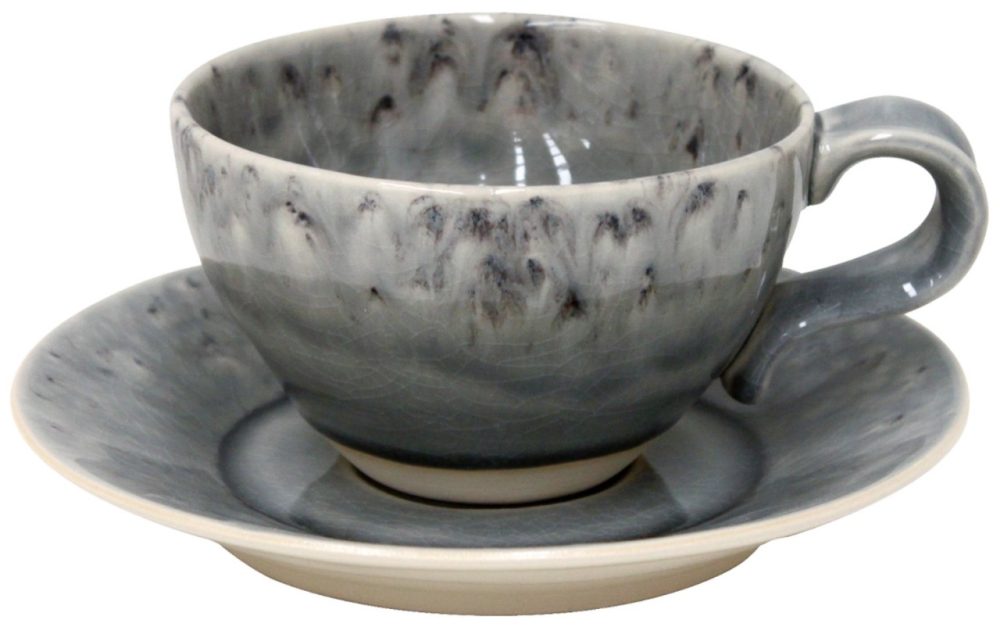 Handgefertigte Tee- & Kaffeetasse „Madeira“ mit Untersetzer Costa Nova