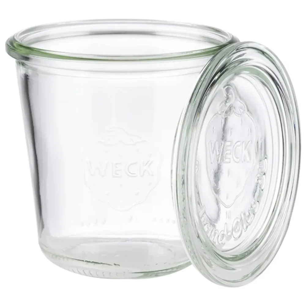 6er Set Weck-Glas mit Deckel, D9cm H9cm Sturzform 290ml