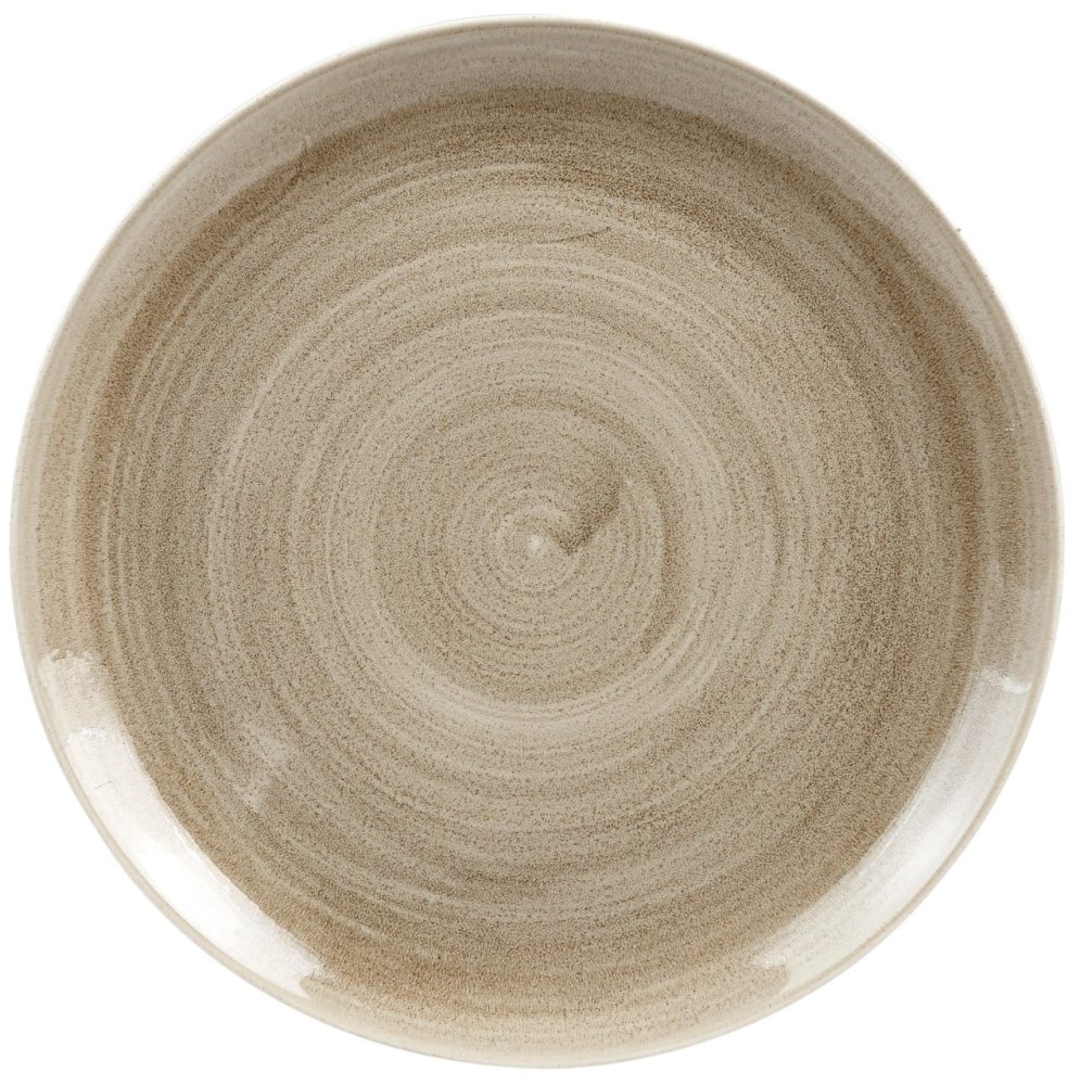 Stonecast Patina Antique taupe Coupe Teller flach 28.8cm