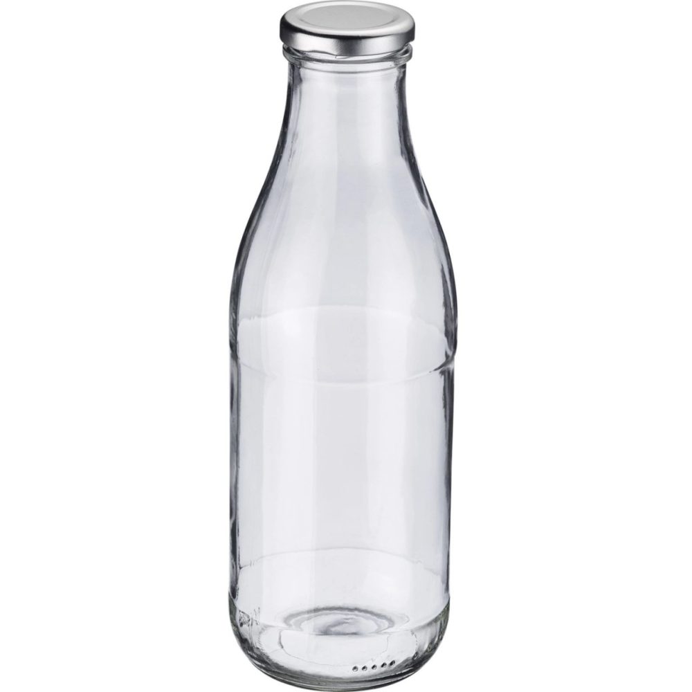 Milch- und Saftflasche 1 L, rund