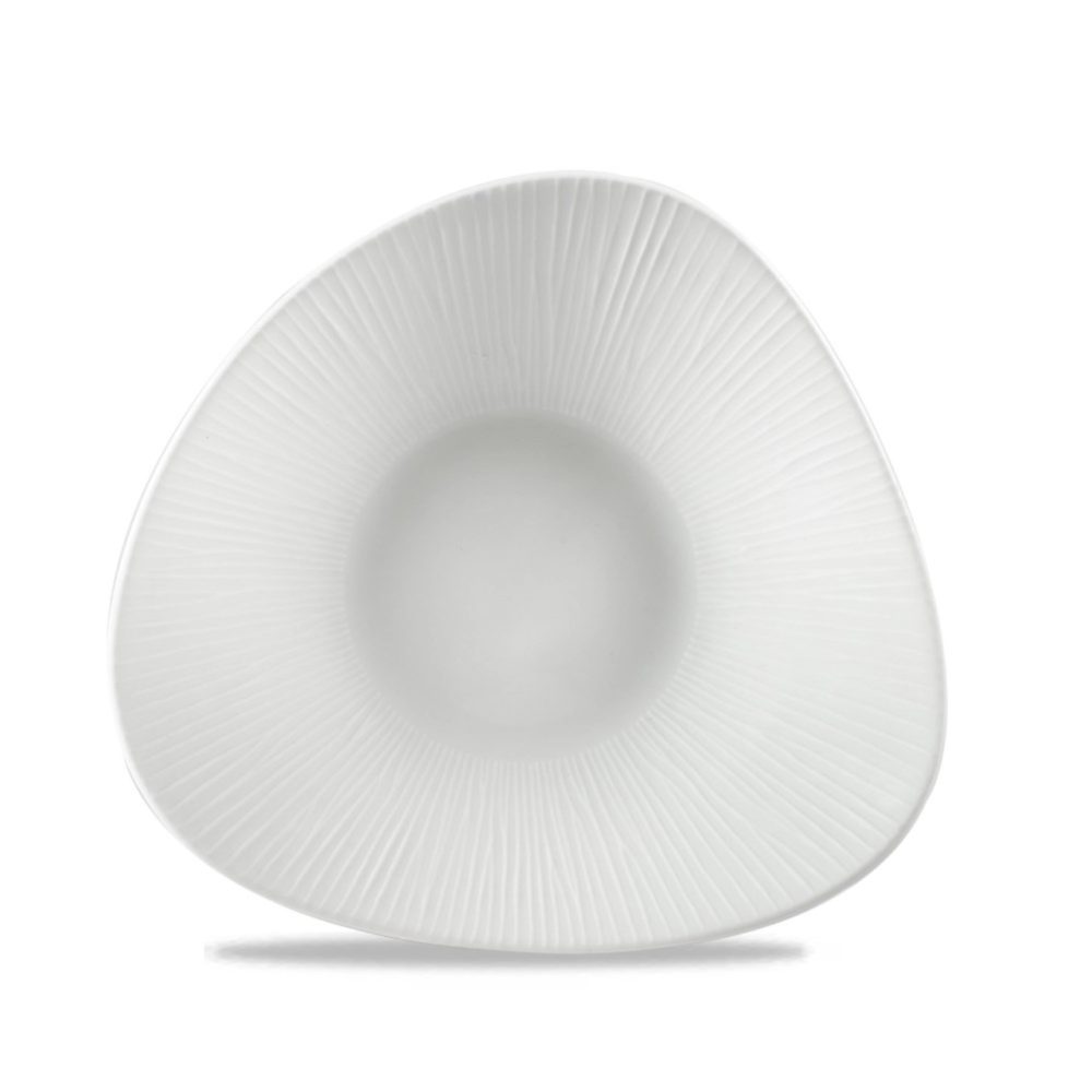 Bamboo White Triangel Schüssel 21x21cm