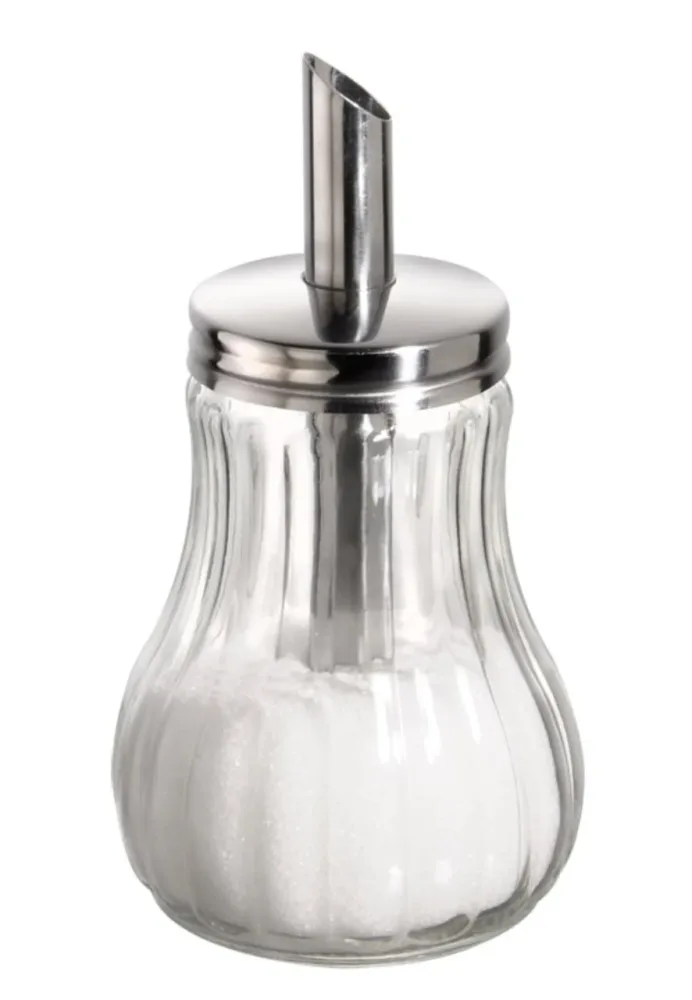 APS Zuckerdosierer; 250 ml, 8x15 cm (ØxH); silber/transparent; rund