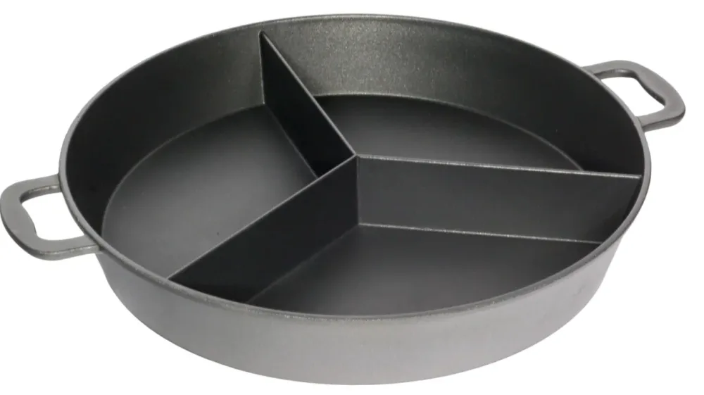 Grossraumpfanne D65cm, H8cm mit 3 Stegen