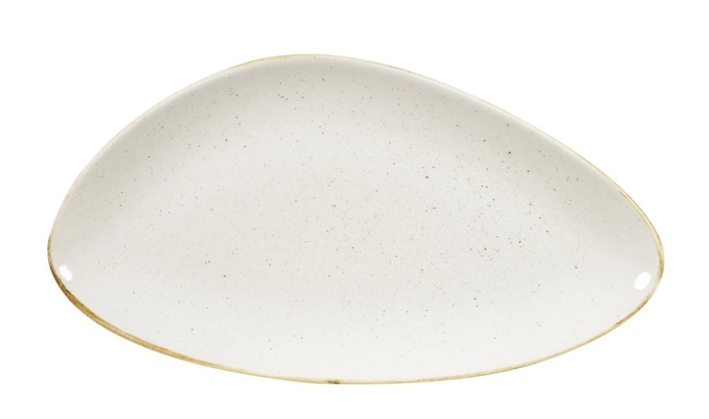 Churchill Chefs Platte Stonecast Barley White dreieckig; 18.8x35.5x18.8 cm (LxBxH); weiss/braun; dreieckig; 6 Stück / Pack