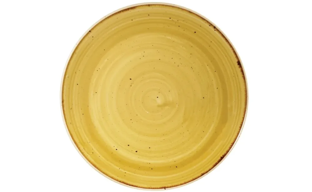 Stonecast Mustard Coupe Teller flach 26cm