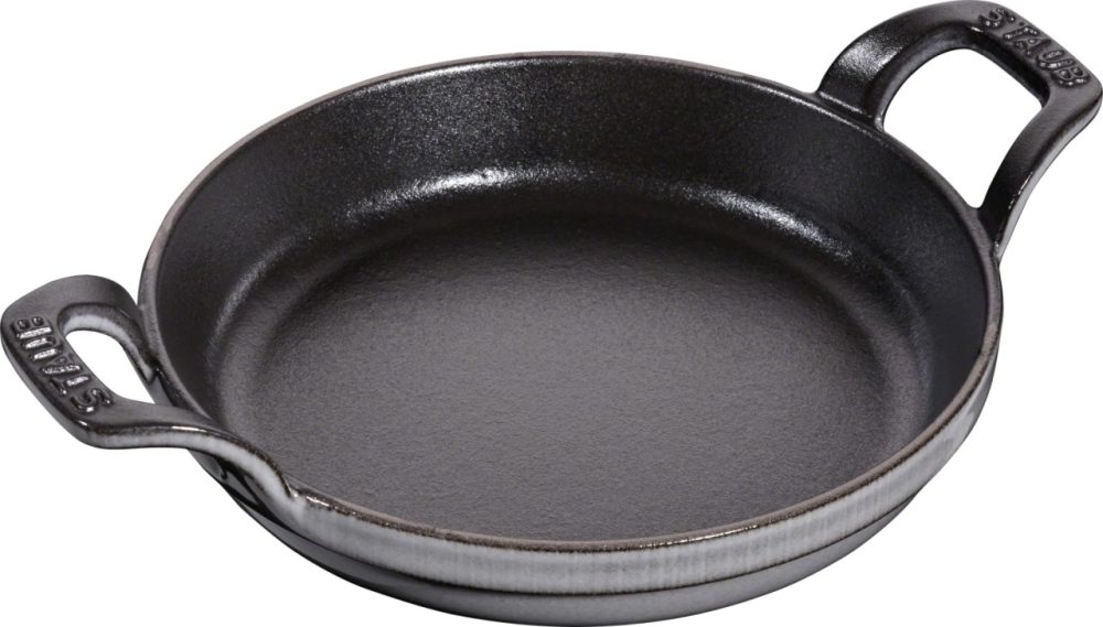 Auflaufform 20cm, rund, Graphit-Grau, Gusseisen