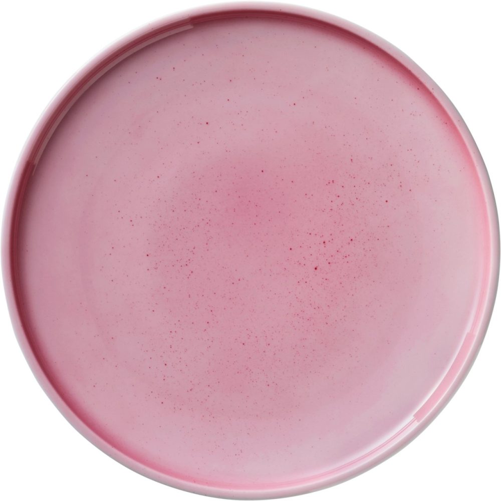 Shiro Pink Splash Teller flach rund coupe 17cm
