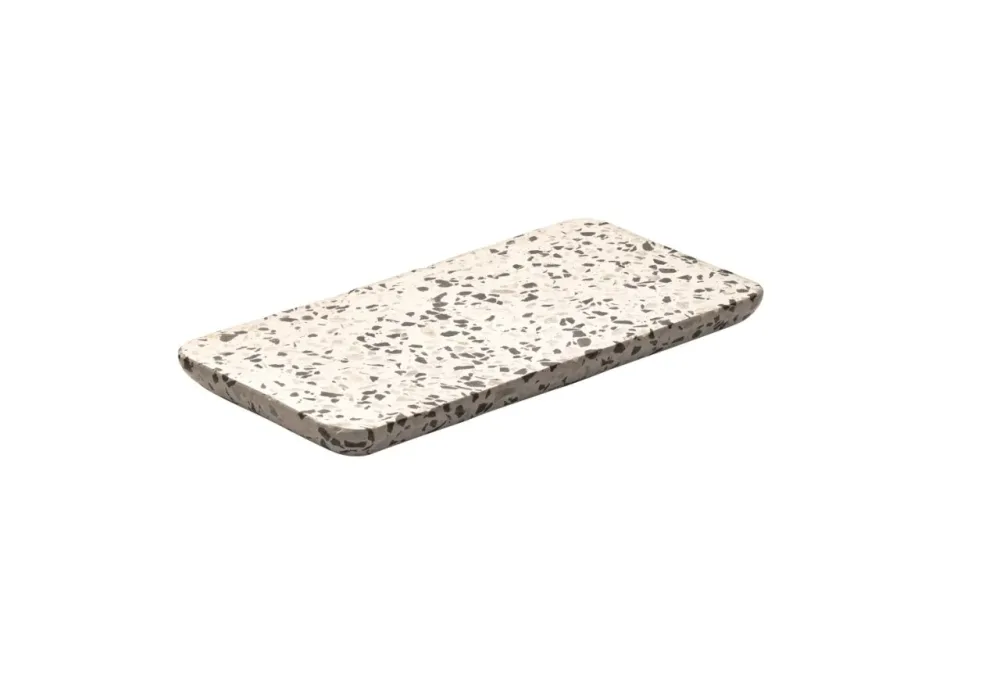 Playground Terrazzoplatte dunkel 18x9cm